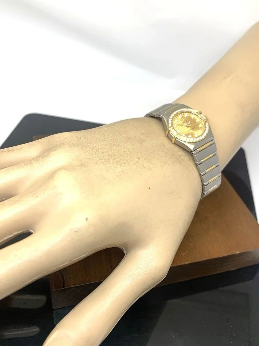 Omega Constellation Women's Watch 160 Years Anniversary Diamond 18K Gold & Steel